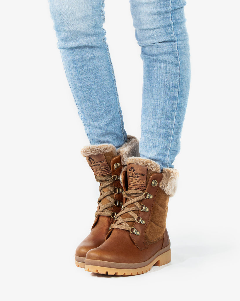 Tuscani botas de piel con forro interior de pelo. cuero