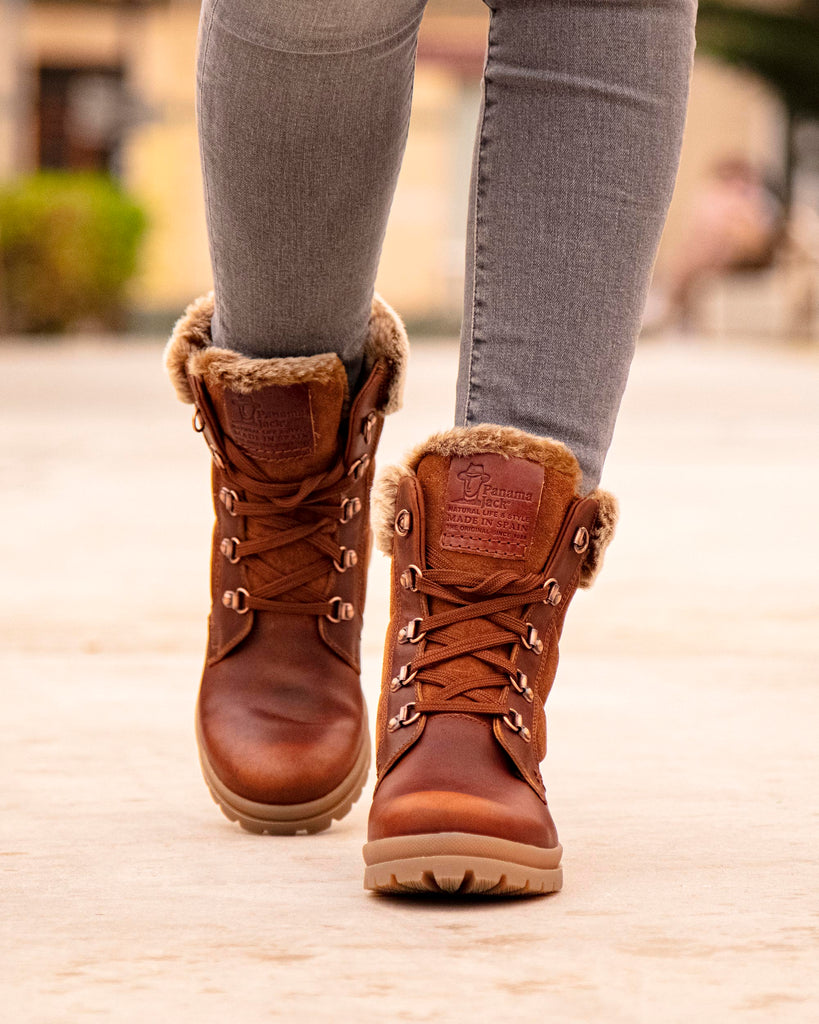 Tuscani botas de piel con forro interior de pelo. cuero