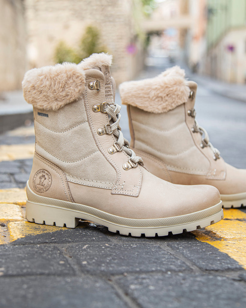 Tuscani Gtx botas de piel con forro interior de gore-tex®. crudo